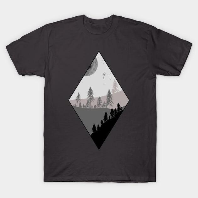 Diamond Mountain Side T-Shirt by Designs by Katie Leigh